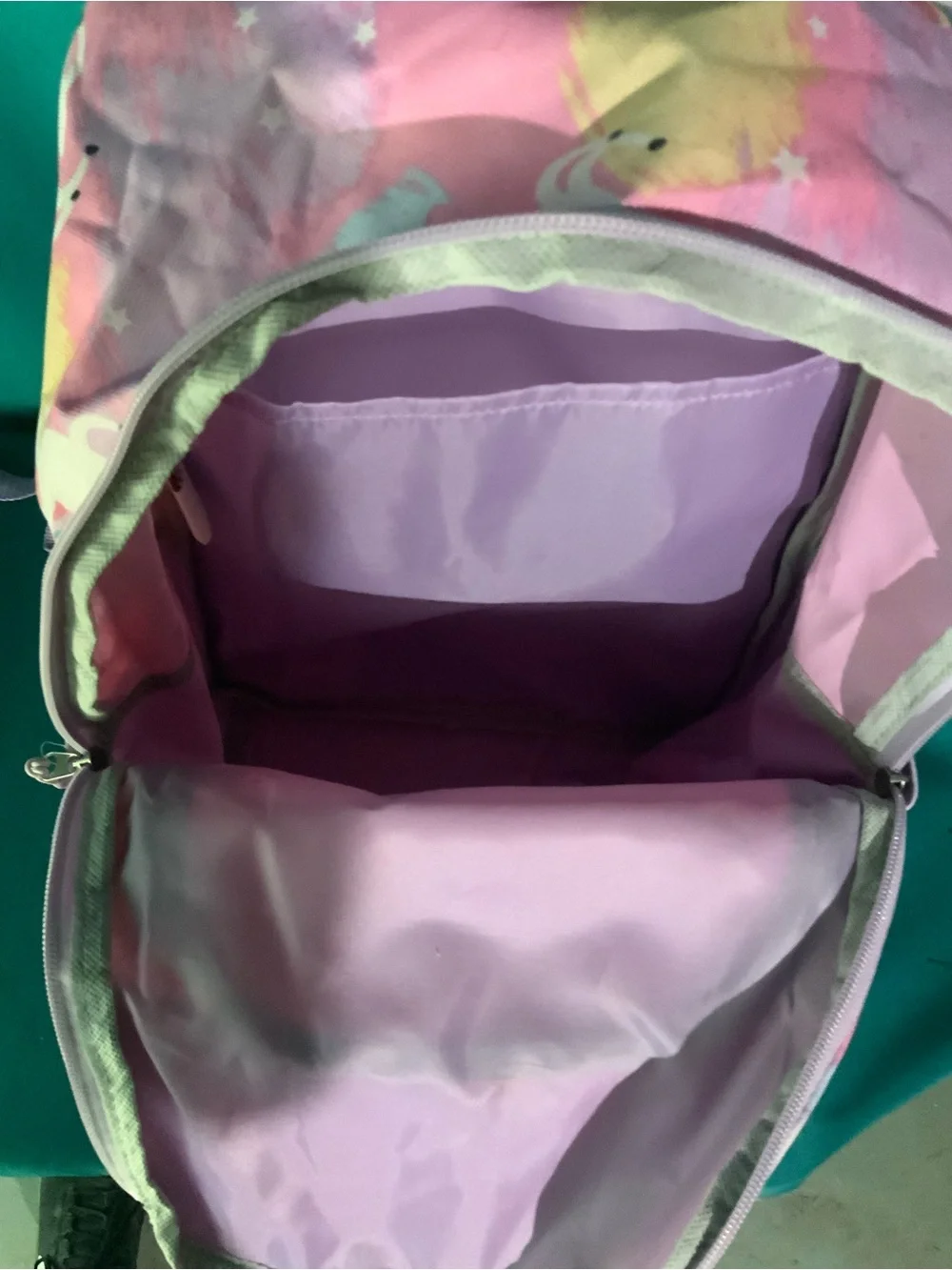 Kids Unicorn Print Pink Backpack